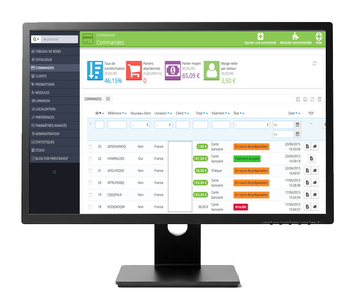 Backend Prestashop