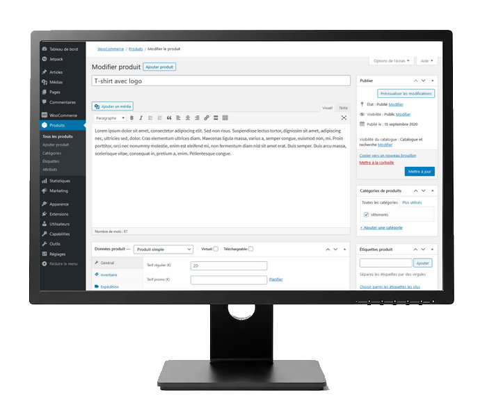 Backend Woocommerce